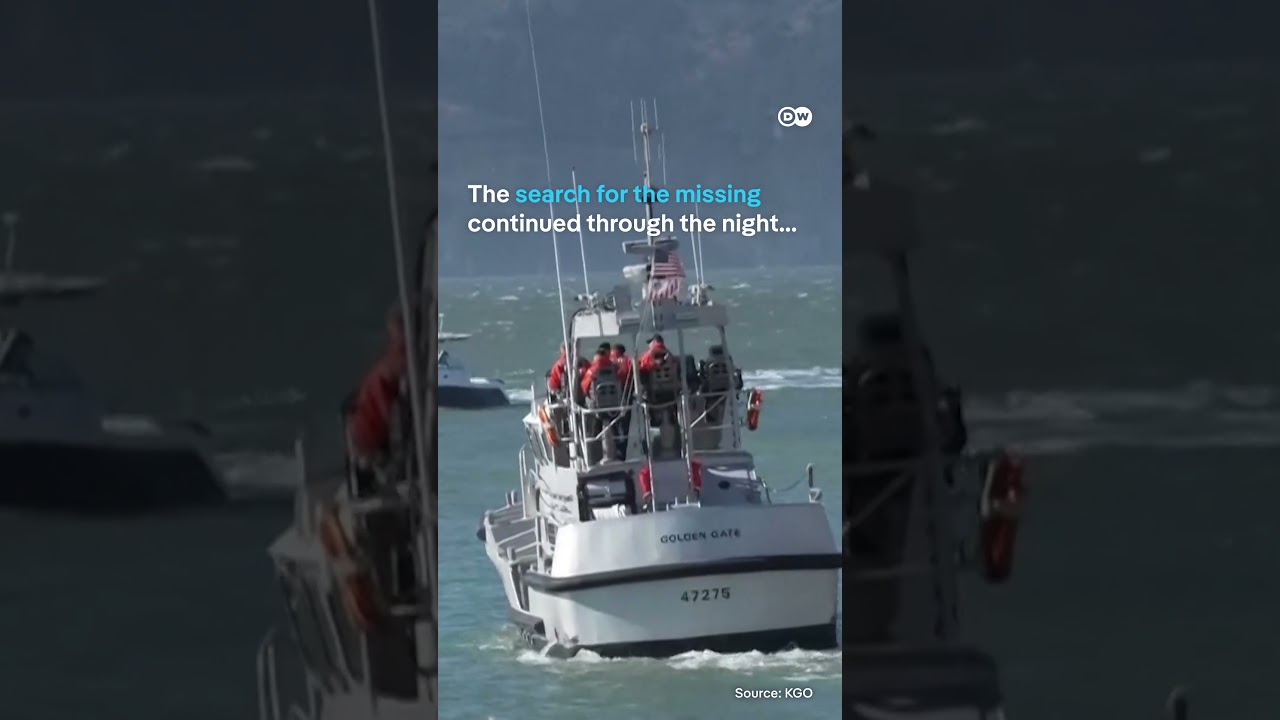 Boat capsizes near Alcatraz island, leaving 1 dead and 3 missing | DW News