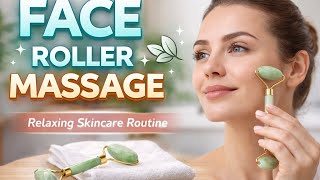 Face Roller Massage Routine for Glowing Skin | 5 Minute Daily Skincare