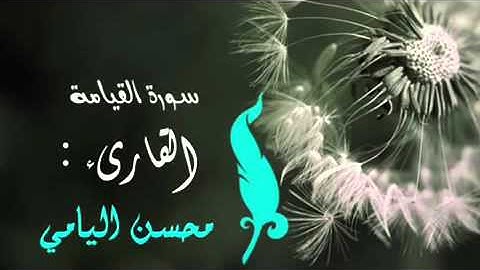 القارىء محسن اليامي سورة القيامة