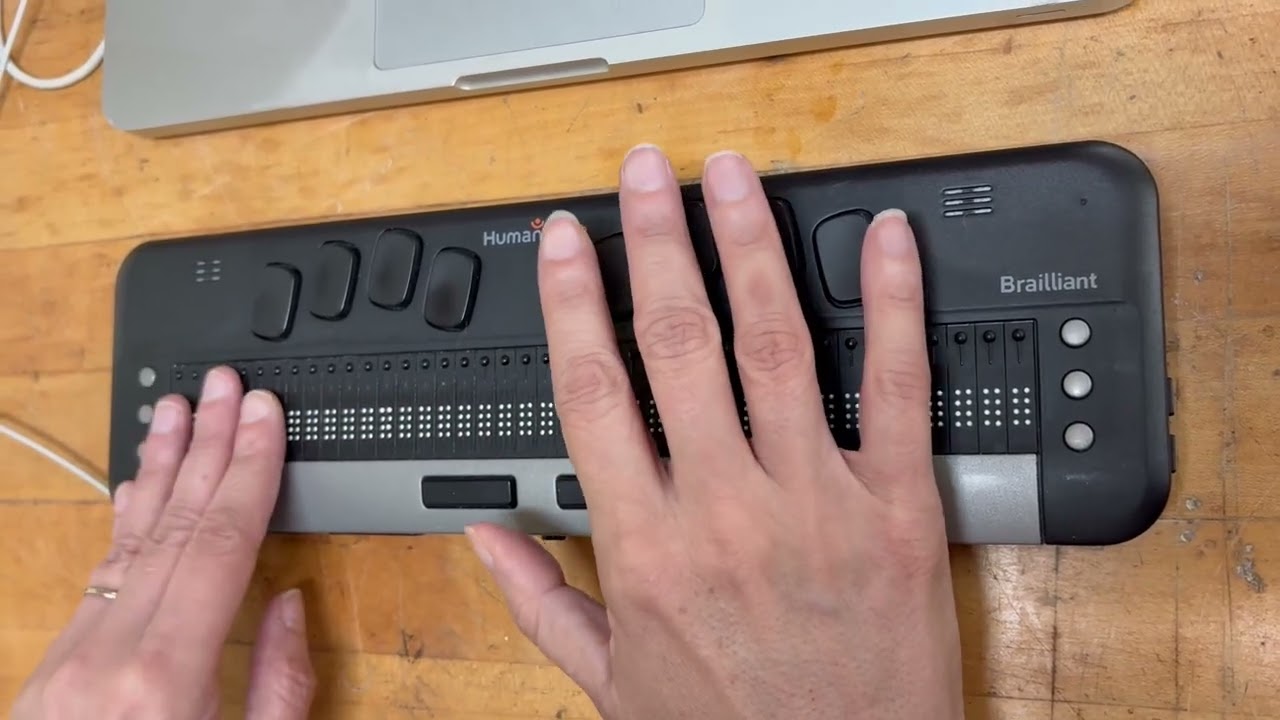Braille display demonstration