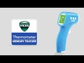 Vicks NonContact Infrared Body Thermometer VNT275 - How to Use the Memory Function