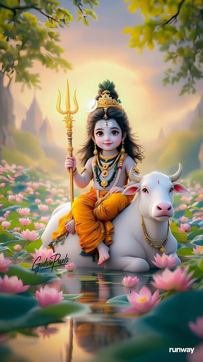 Divine Childhood of Lord Shiva – Bliss in Lotus Paradise ❣️