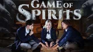 Horny step sister seduced step brother into play horror game of spirits