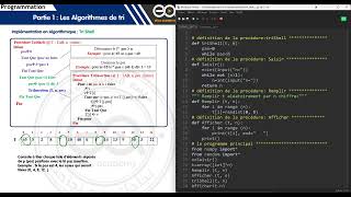 12_Les algorithmes de tri et de recherche : Impémentation en Python du tri Shell