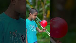 Beautiful Bamboo & Colourful Balloons Toy #diycrafts #creative