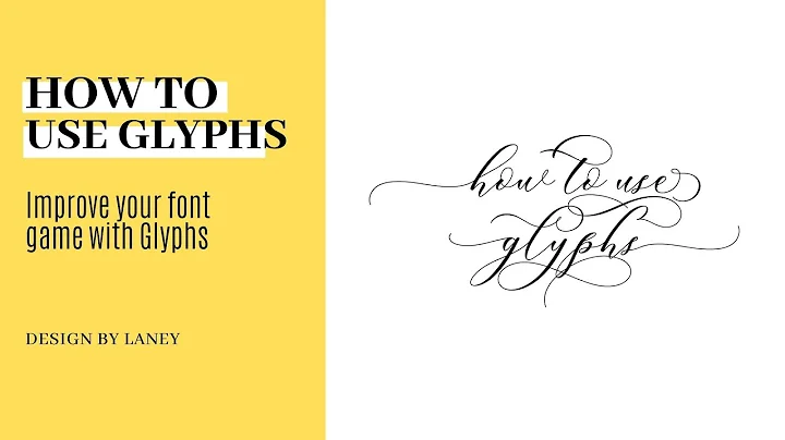 How to Use Glyphs | Improve your Font Game with Font Glyphs