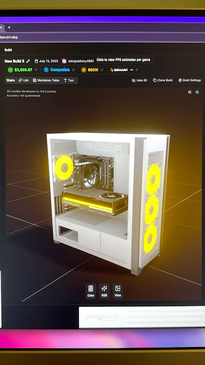 Build your own PC in 3D #computer #pc #3d