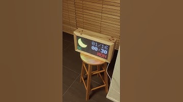 ARDUINO LED MATRIX CLOCK (with WebServer) + Woodcase