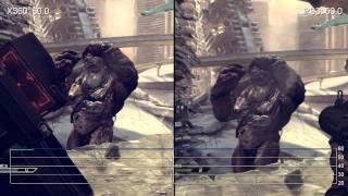 RAGE Shooting 360/PS3 Frame-Rate Comparison