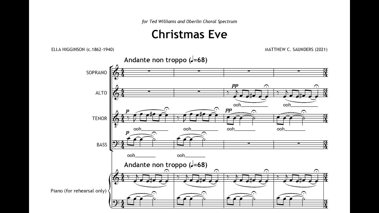 Christmas Eve: Matthew C. Saunders/Ella Higginson