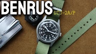 BENRUS DTU-2A/P Vietnam Field Watch Swiss Automatic 39mm US Military MIL-SPEC Field Watch Under $600