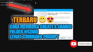 CARA MEMBUKA CREATE A SHARED FOLDER WIZARD LEWAT COMMAND PROMPT (CMD) DI KOMPUTER WINDOWS