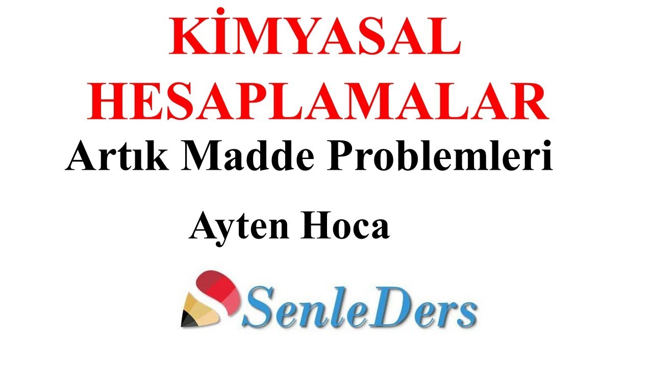 Artık Madde Problemleri