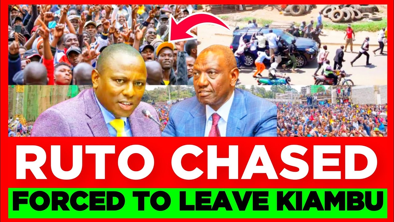 Breaking News! Ruto and MP Ichungwa Chased & Heckled Forced to Leave Kiambu Today, Ground ni Wantam
