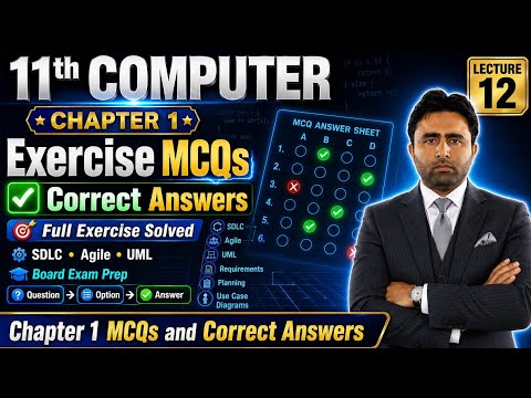 MCQs | Exercise | 11th Computer New Book | Computer Class 11 chapter 1 ...