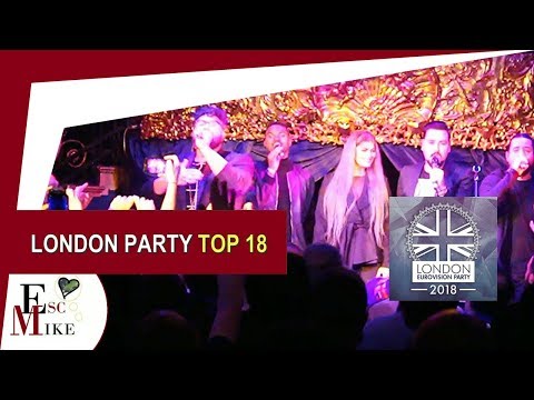 London Eurovision Party 2018 - My Top 18