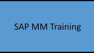 SAP MM Video Training  3 - Overview of Procurement Process | SAP Navigation
