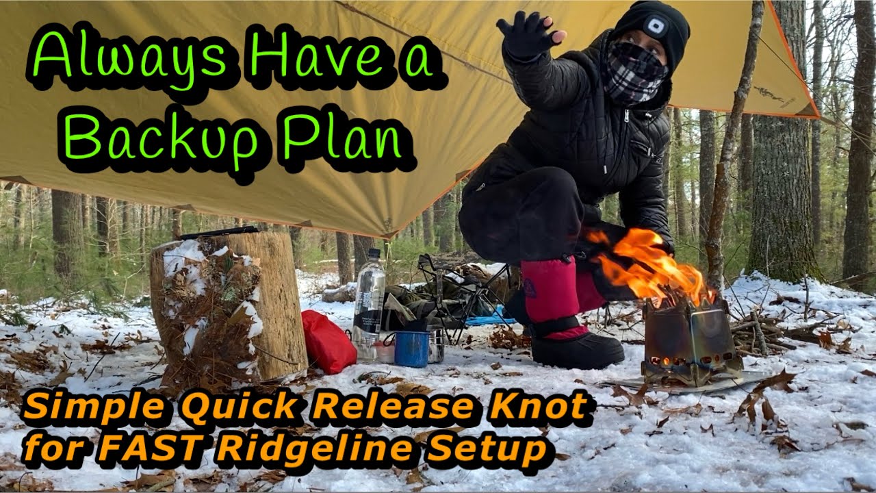 Quick Release Knot for FAST Ridgeline Setup | Always Have a Backup Plan ...