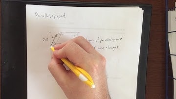 Parallelepiped and its volume