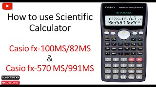 Use of scientific calculator || Casio Fx-100 MS / Fx-570MS/991 MS