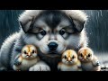 Unbelievable Friendship! Alaskan Malamute Puppy & Baby Chicks 🐶🐥 | Cute, Funny Moments
