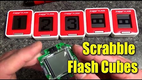 Scrabble Electronic Flash Cubes Game - What