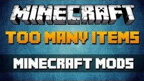 too many items 1.8/1.7.10 tutorial