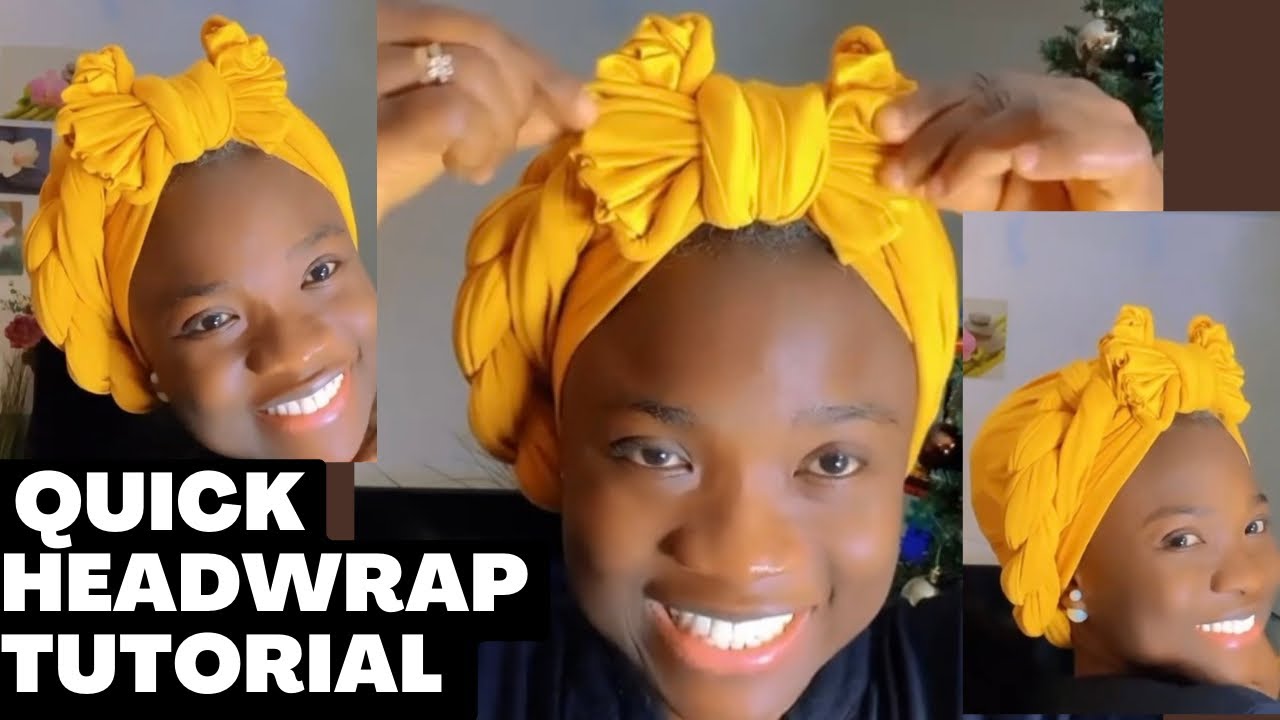 How To Make Easy & Quick Headwrap Yourself DIY/ Tutorial / Turban