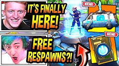 ninja streamers react to the new reboot van gameplay reboot card item rare fortnite duration 10 30 - fortnite reboot card arena