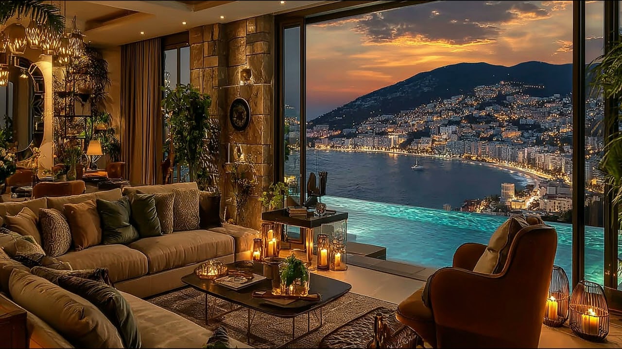 Luxury Tokyo Apartment Jazz | Skytree Night View with Soft Jazz Piano for Focus and Calm