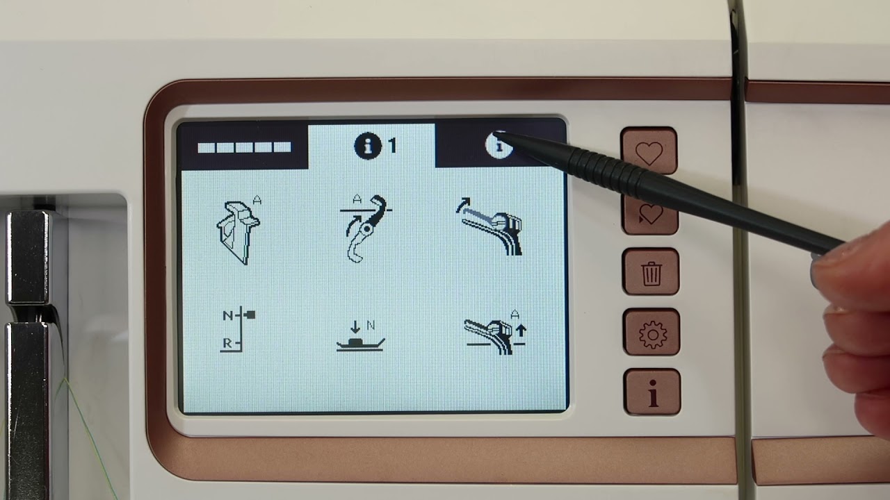 Husqvarna Viking Amber Air S600 Serger 5 Screen Overview