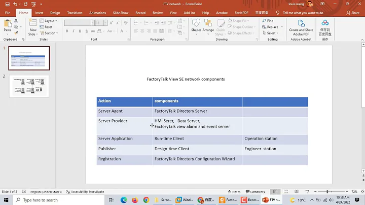 Setup FactoryTalk view Network SE (site edition)