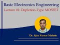 Basic Electronics Engineering (Depletion type MOSFET- Construction and Working Principle)