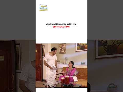 Madhavi Came Up With the Best Solution !  #tmkoc #funny #jethalal #daya #shortsfeed