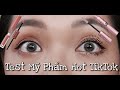 Test Mỹ Phẩm Siêu Hot Viral Trên TikTok | Maybellin Sky High Mascara - Son Nyx Shine Loud | Con Thỏ