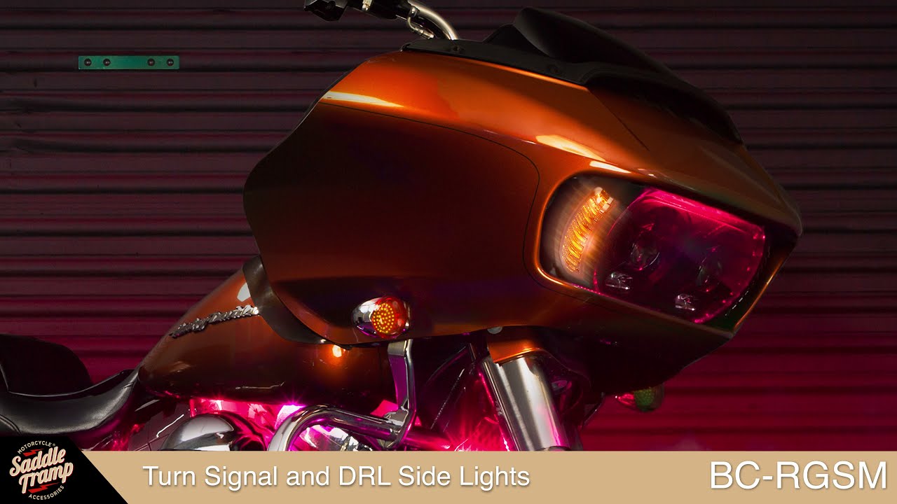 Saddle Tramp Turn Signal and Side Lights for HarleyDavidson (BCRGSM