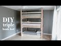 Diy minimalist triple bunk bed  less than 200