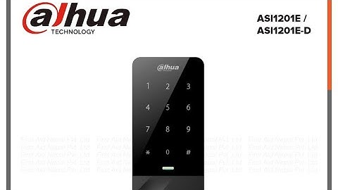 How to setup password dahua ASI1201E-D