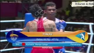 Dua Putra NTT Bertemu di Final Tinju Pon XX & Prov. Bali Yg Dapat Emas.