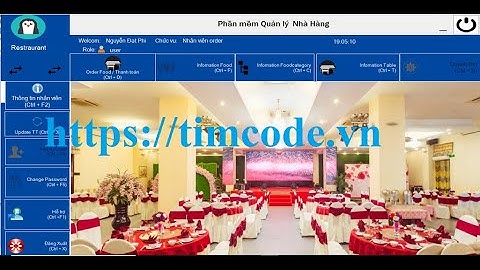 Code  phần mềm quản lý nhà hàng C#   winform  Full báo cáo Lập trình Windows