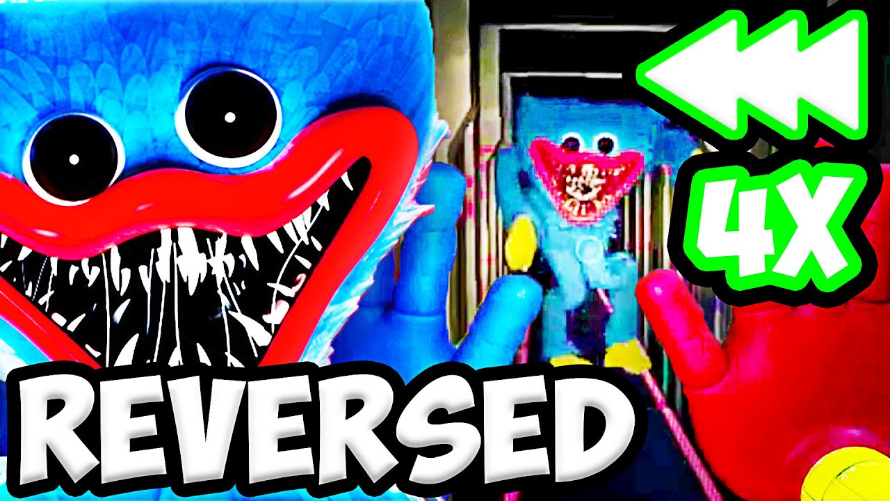 4x REVERSED Huggy Wuggy Vent Chase Scene Poppy Playtime Chapter 1