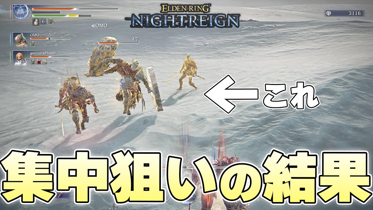 3人以上の罪人の群れに追われた結果むしろ綺麗に分断が完成してしまう常夜リブラ戦【ELDENRING NIGHTREIGN実況】