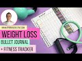 Getting Real! Setting up & maintaining a weight loss bullet journal with fitness trackers & layouts