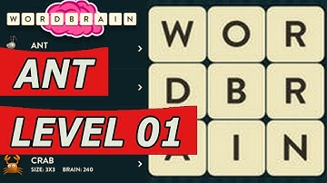 WordBrain Ant Level 1 Answer (Android/IOS)