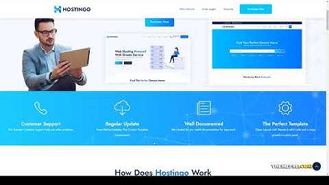 Hostingo - WHMCS and Hosting HTML5 Template technology business Tachibana