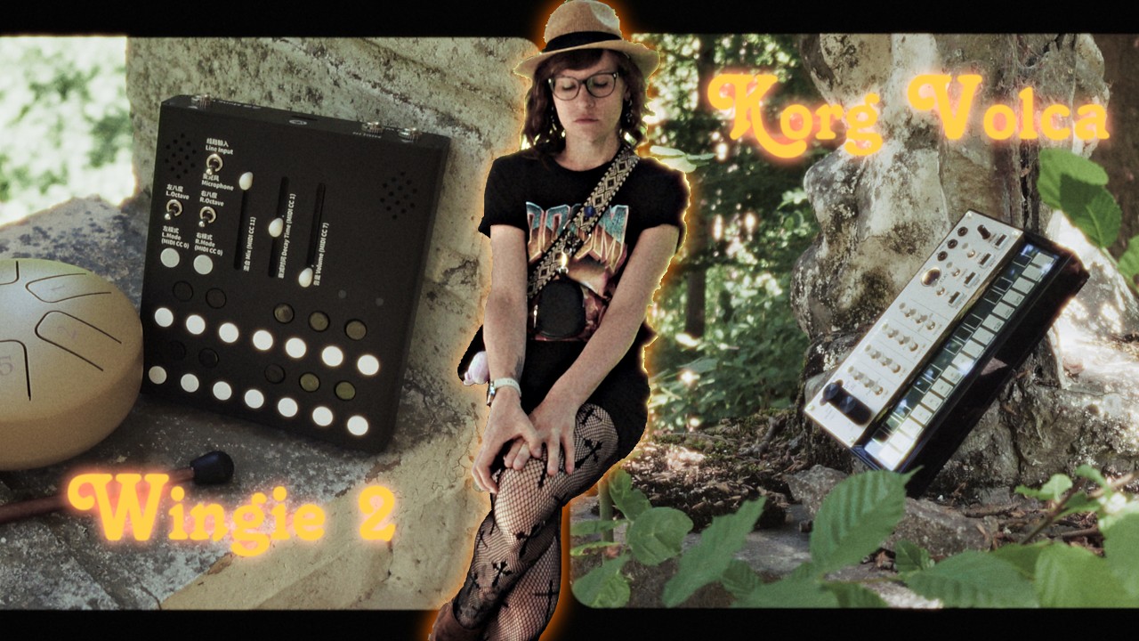 Outdoor Lofi-Ambient Jam-session in the Forest (Meng Qi Wingie 2 | Korga Volca Keys)
