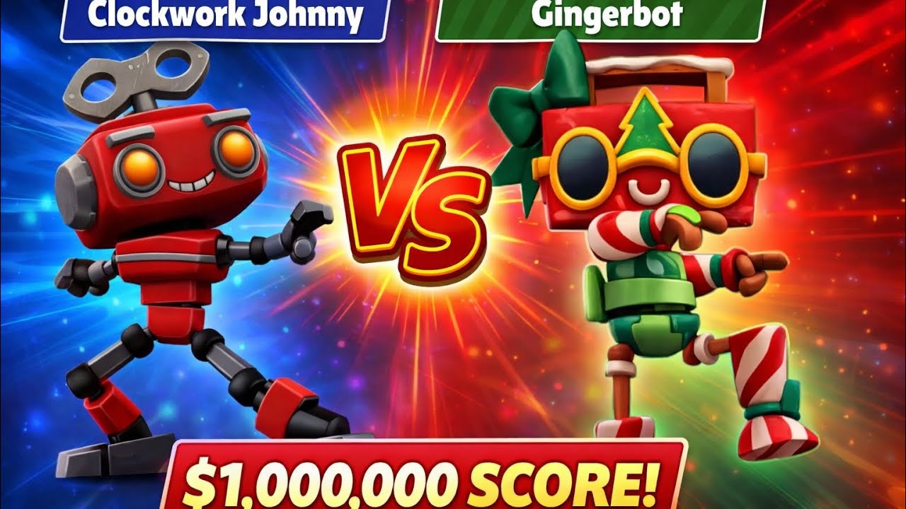 Who Reaches 1M Score Faster? Clockwork Johnny vs Gingerbot! 😱