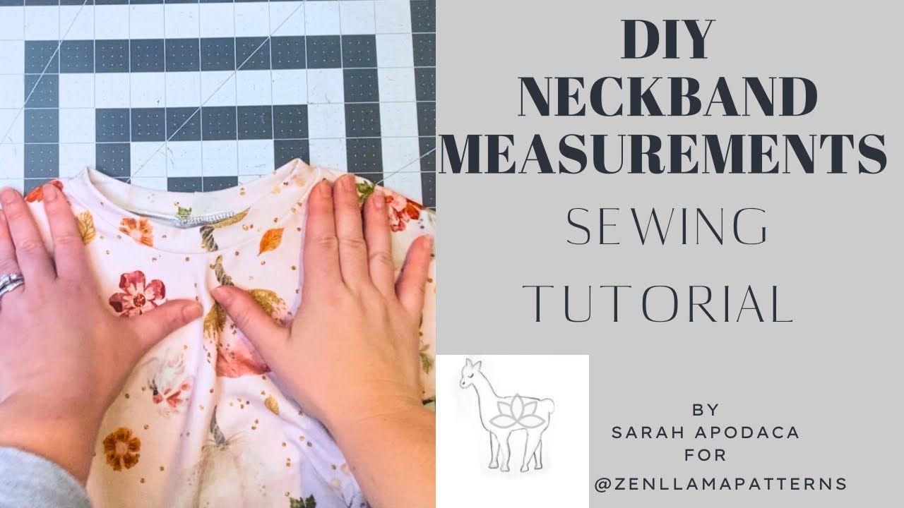 How to calculate your own neckband measurements to sew a top or dress