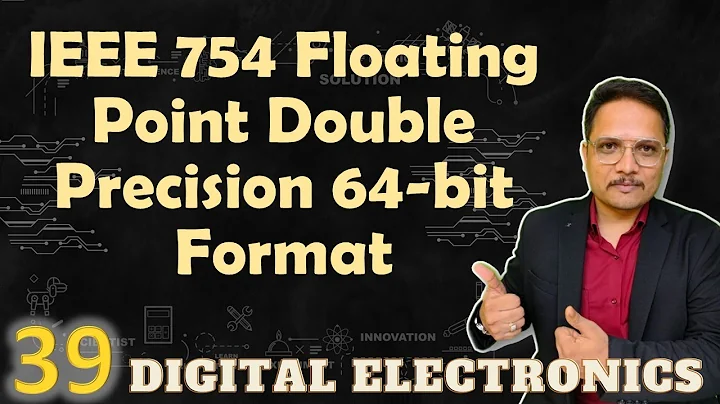 IEEE 754 floating point double precision 64 bit format, #DigitalElectronics