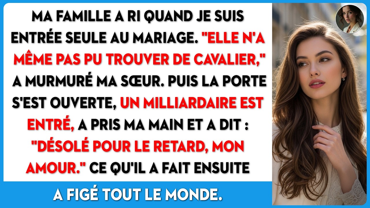 Ma famille s'est moquée de moi au mariage, mais l'arrivée d'un milliardaire a tout changé.
